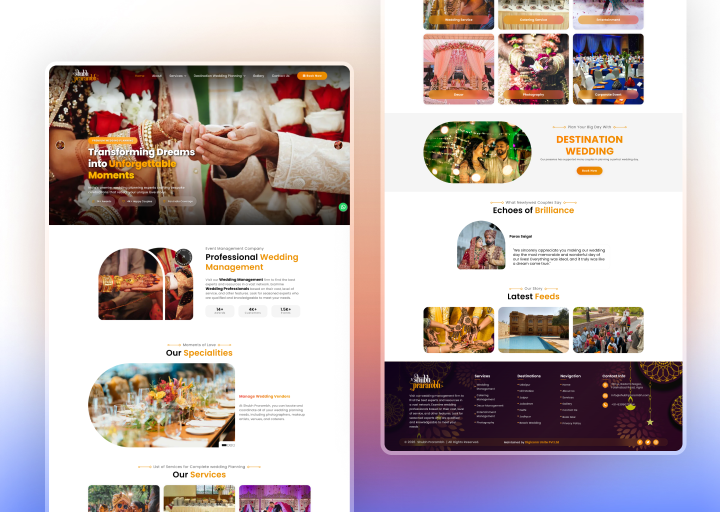 Shubhprarambh - Event Management Website