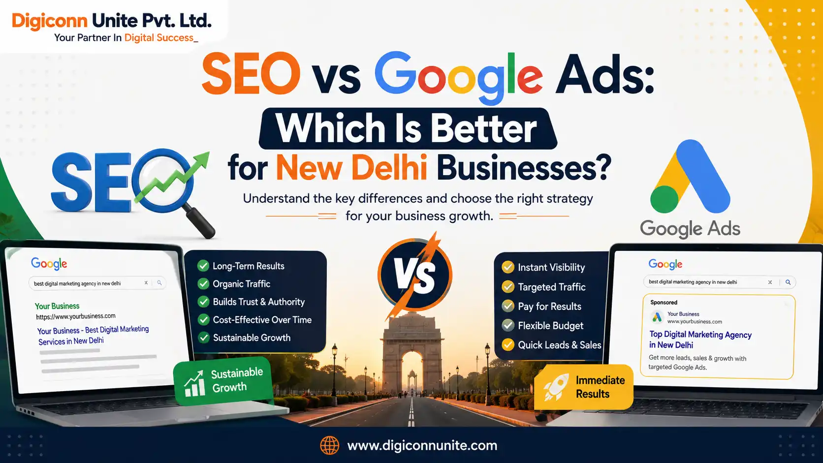 SEO vs Google Ads: Which Is Better for New Delhi Businesses?