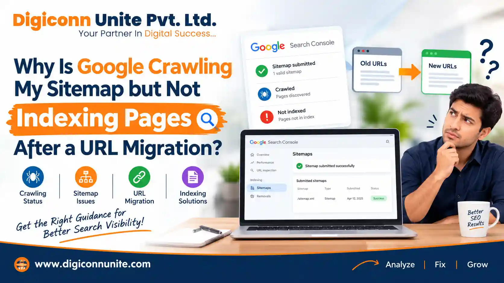 Why Is Google Crawling My Sitemap but Not Indexing Pages After a URL Migration?